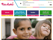 Tablet Screenshot of kidsmatter.edu.au